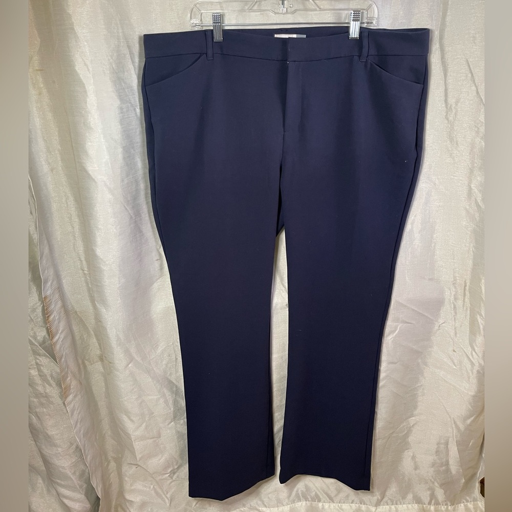 Plus Size Old Navy Blue Slim Fit Classic Chino Dress Pants Slacks Trousers